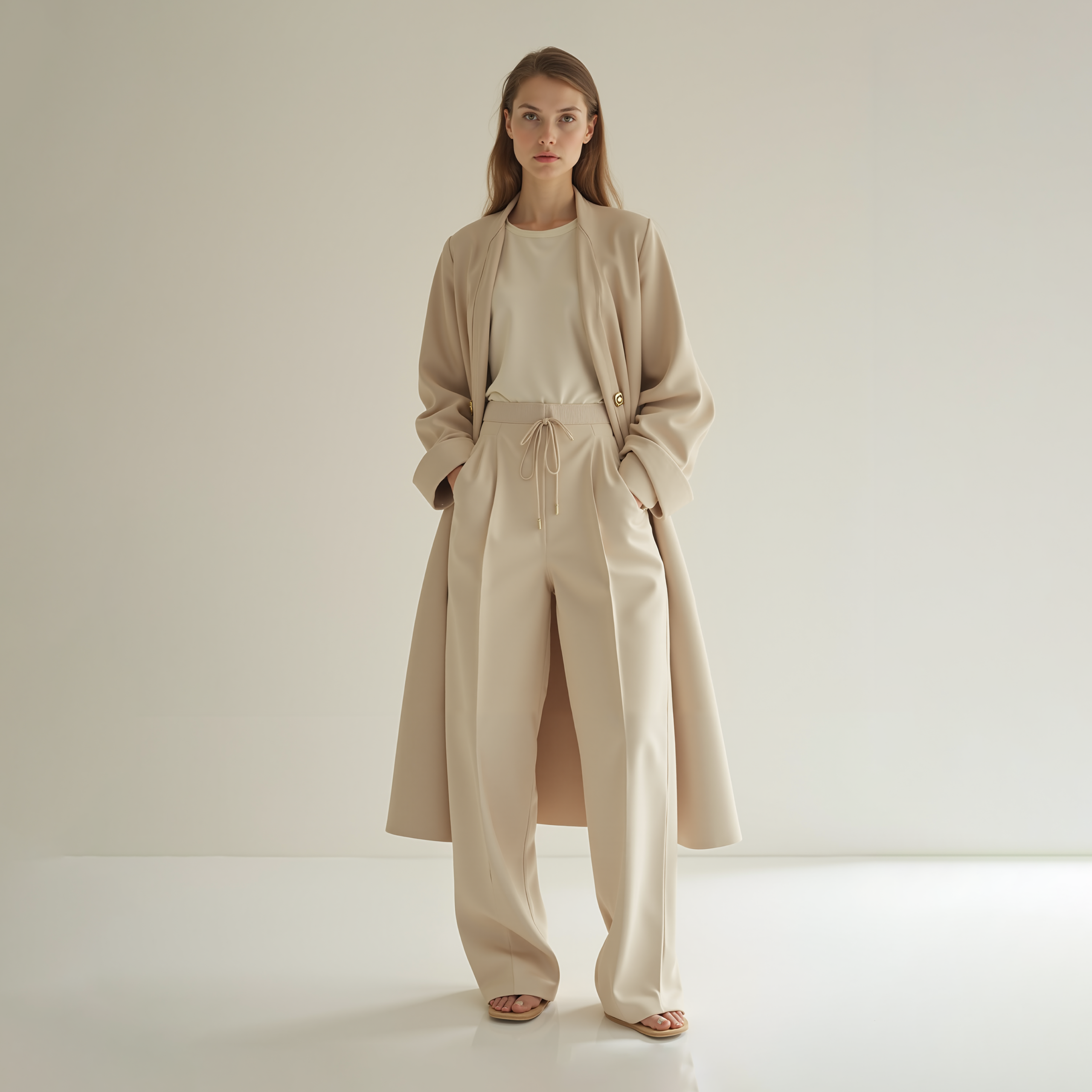 AI-generated fashion portrait created using Straight Lines Ai - About Straight Lines Ai