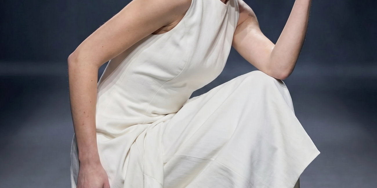 Singularity Flare Hem Dress created with Straight Lines Ai