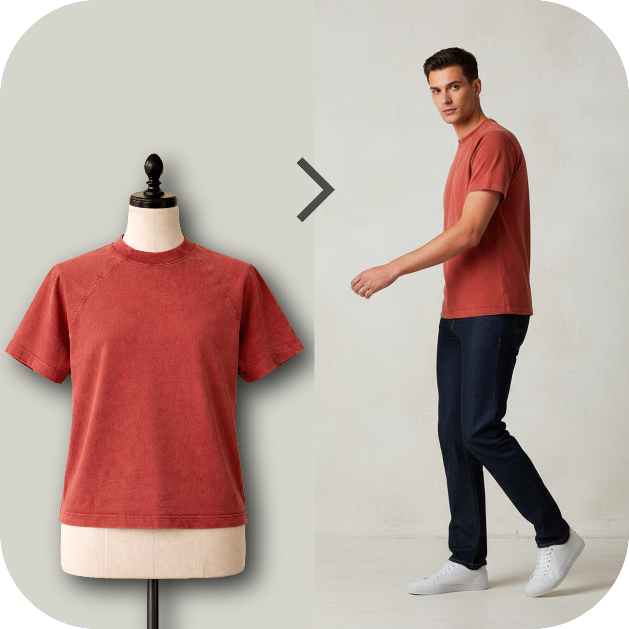 Visualization Tool detailing Mannequin to Image - Pricing page